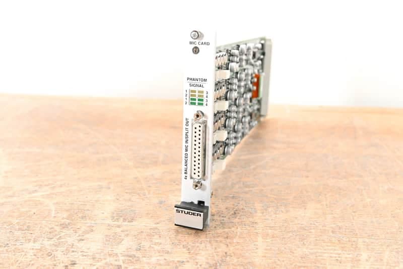 Studer Mic/Line In Card for D21m Modular I/O System CG01HQD