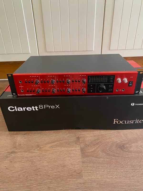 Focusrite Clarett 8Pre X Thunderbolt Audio Interface 2010s - Red
