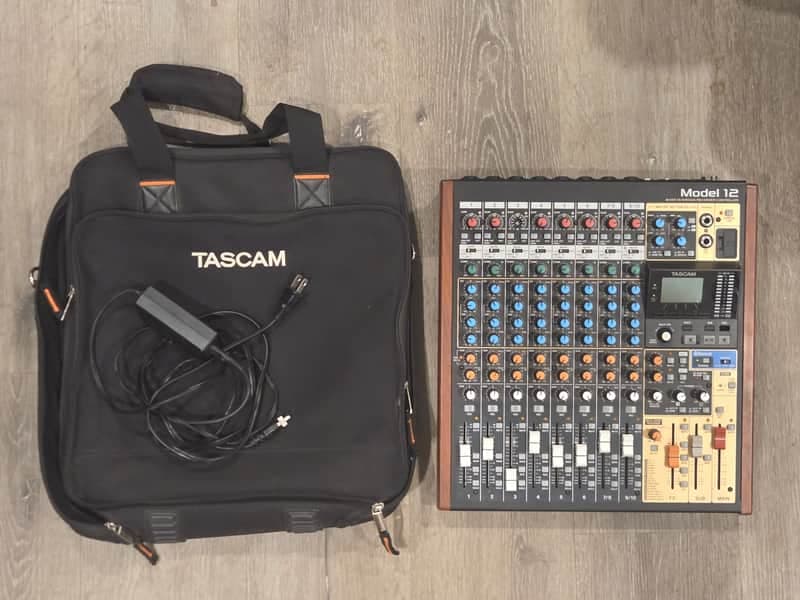 TASCAM Model 12 Multitrack Recorder / Mixer / USB Interface 2020 - Present - Black with Wood Cheeks
