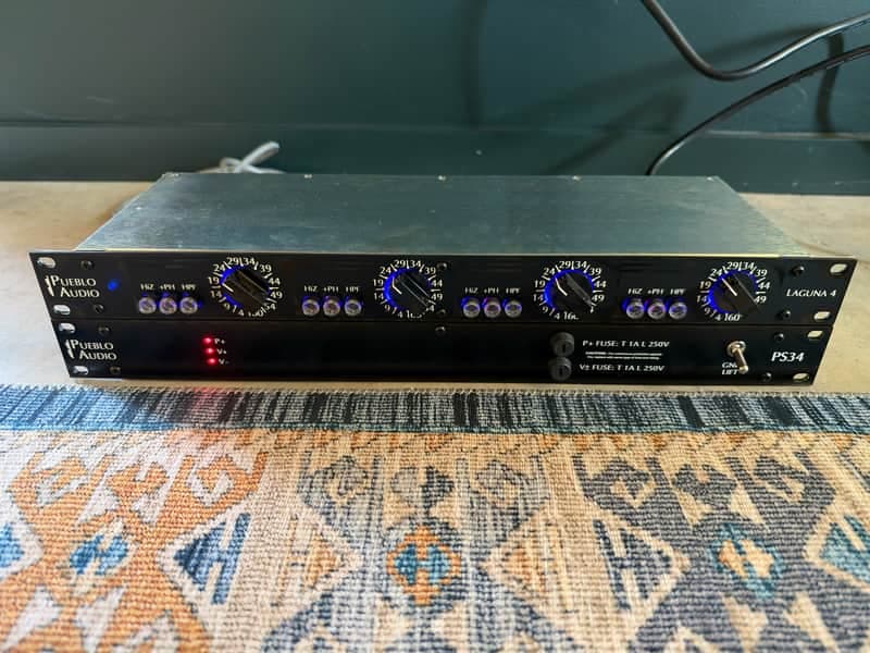 Pueblo Audio LAGUNA 4s 4-Channel Microphone Preamp with PS34 Power Supply
