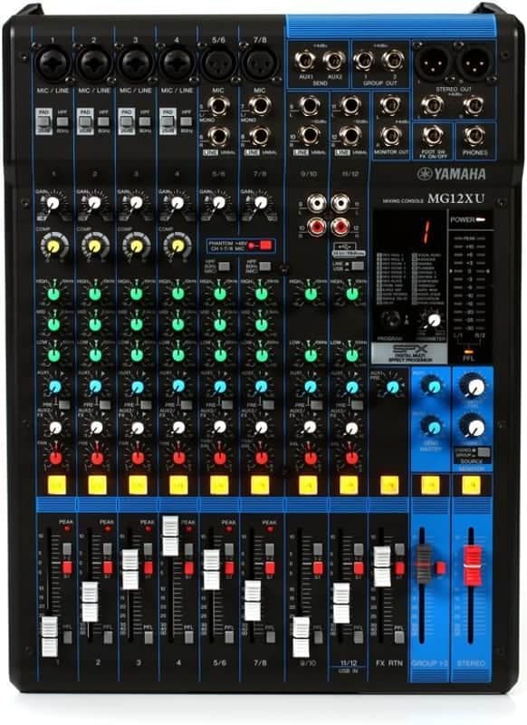Mint Yamaha MG12XU 12-channel Mixer with USB and Effects