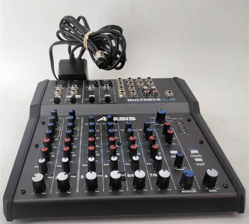 Alesis MultiMix 8 USB FX 8-Channel Mixer with Effects 2010s - Black