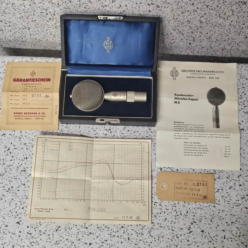 NEUMANN GEFELL M8 Capsule 1960s - Nickel M8