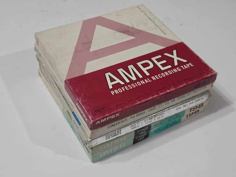 5 reels - Various 7" magnetic recording tape