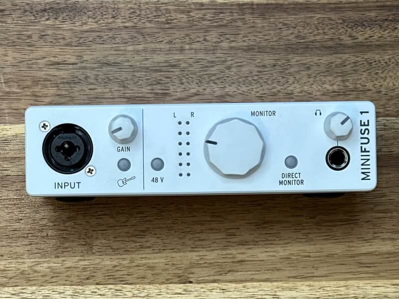 Arturia MiniFuse 1 USB-C Audio Interface - White - Mic/Instrument, 48V, USB Hub