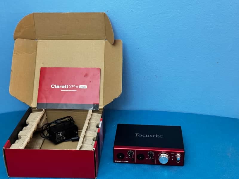 Focusrite Clarett+ 2Pre USB-C Audio Interface 2021 - Present - Red
