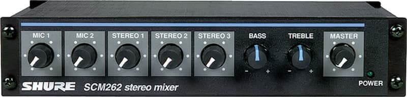 Shure SCM262 Microphone and Stereo Line Mixer