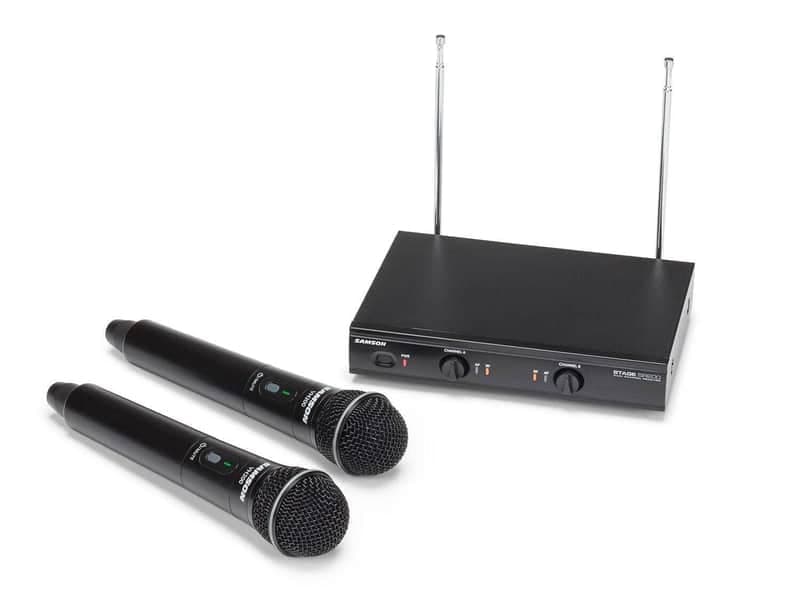 Samson Stage 200 Dual Handheld Dynamic Wireless Microphone System (Group D)
