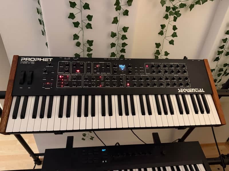 Sequential Prophet Rev2 61-Key 8-Voice Polyphonic Synthesizer 2018 - Present - Black with Wood Sides