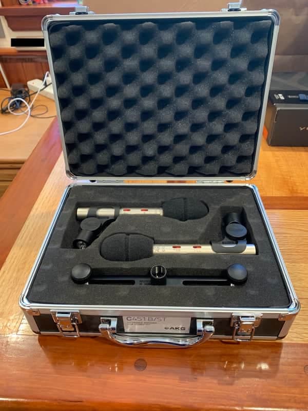 AKG C451 B Small-diaphragm Condenser Microphones - Matched Stereo Pair - C451B/ST