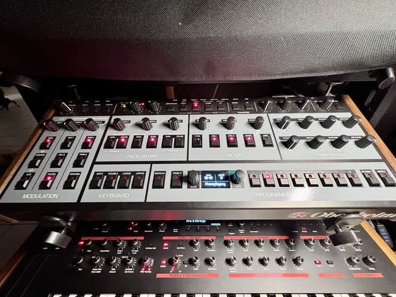 Oberheim OB-X8 Desktop 8-Voice Synthesizer 2022 - Present - Black with Wood Sides
