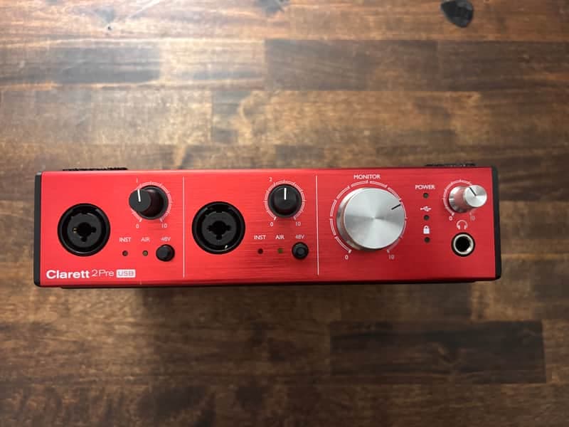 Focusrite Clarett 2Pre USB Audio Interface 2010s - Red