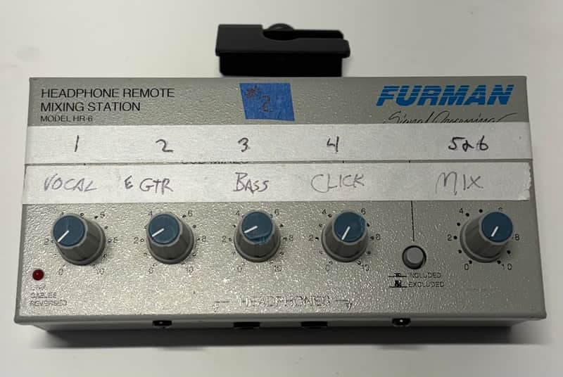 Furman HR-6 # 2 Headphone Remote Mixing Station 2000s - White
