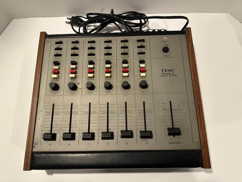 TEAC Model 2 - 1970s mixer - like new face plate and operation manual included see pics