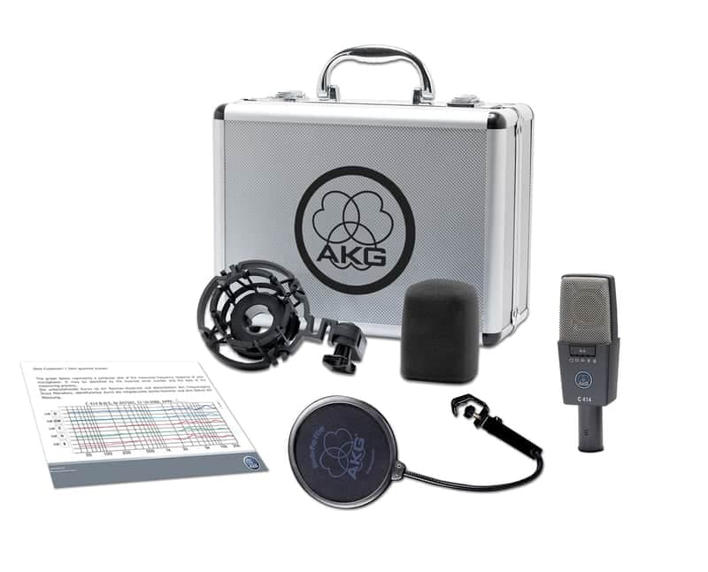 AKG C414 XLS Multi Pattern Condenser Microphone Live/Studio Mic PROAUDIOSTAR