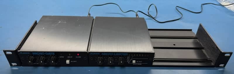 Alesis Micro Gate and Micro Limiter rackmounted