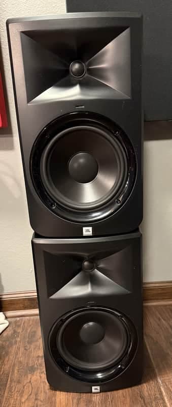 JBL LSR308 8" 2-Way Powered Studio Monitor (Pair) 2010s - Black