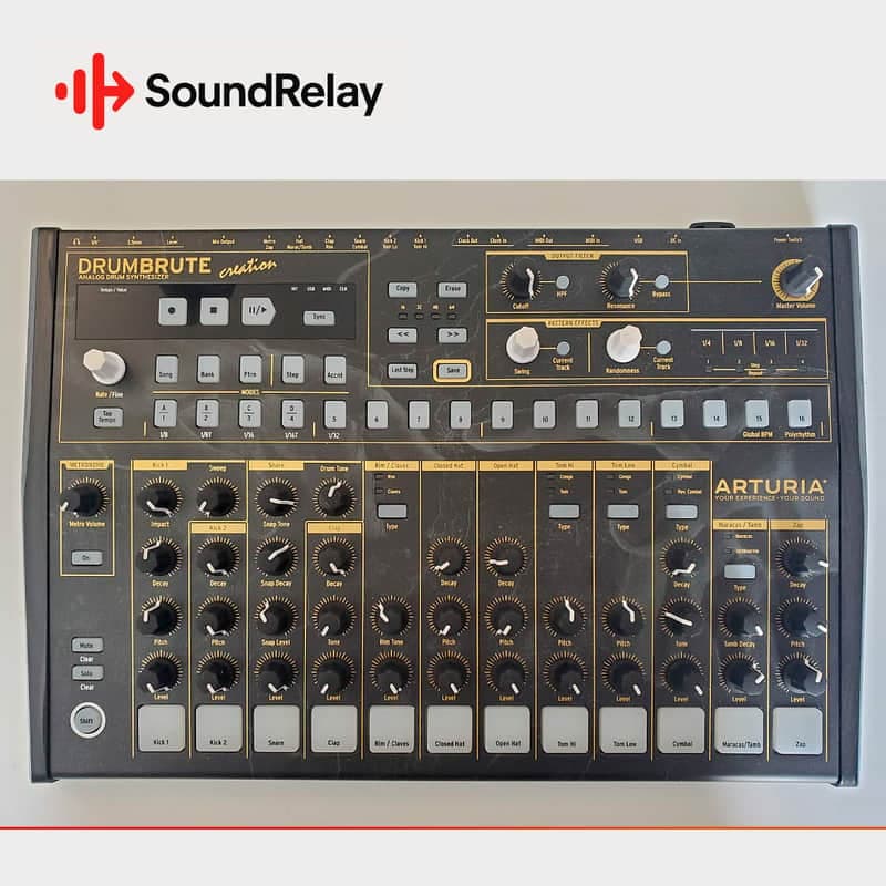 Arturia DrumBrute Creation - Analog Drum Machine - Complete Set - Tested