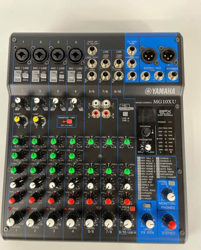 Yamaha MG10XU 10-Channel Analog Mixer w/ Effects