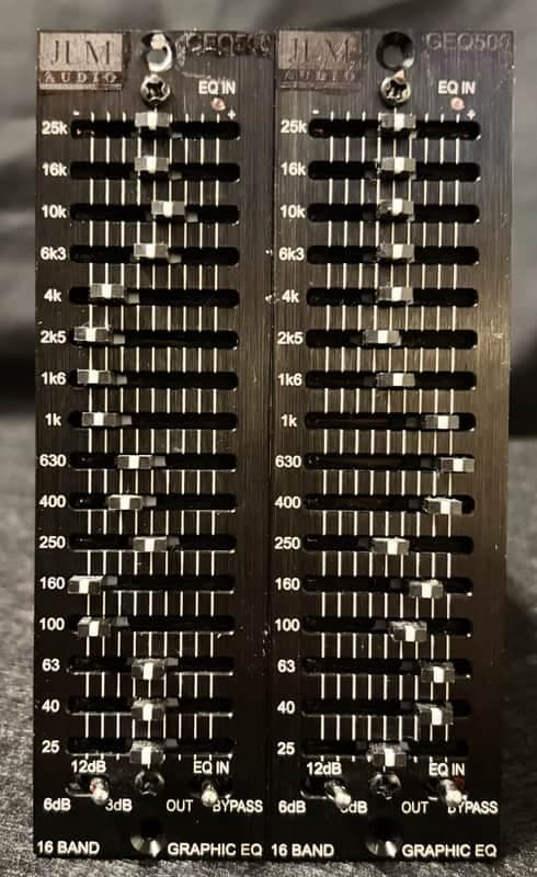 Custom JLM Audio GEQ500 Stereo Pair - Vintage 2009 API 2520 Op-Amps / Mastering 16-Band EQ