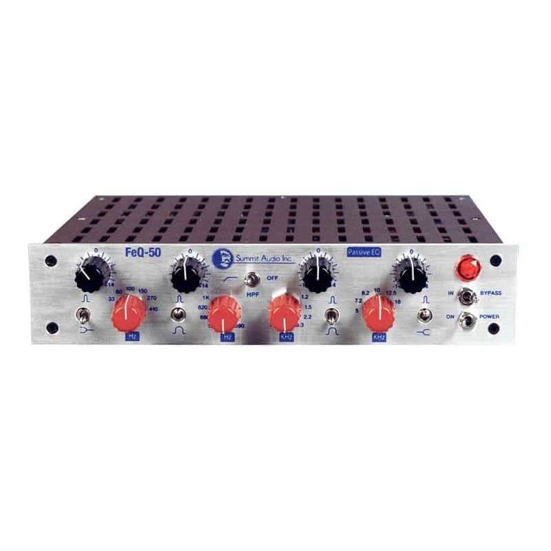 Summit Audio FeQ-50 Dual-Path 4-Band Passive Parametric Equalizer 2010s - Silver (pair)