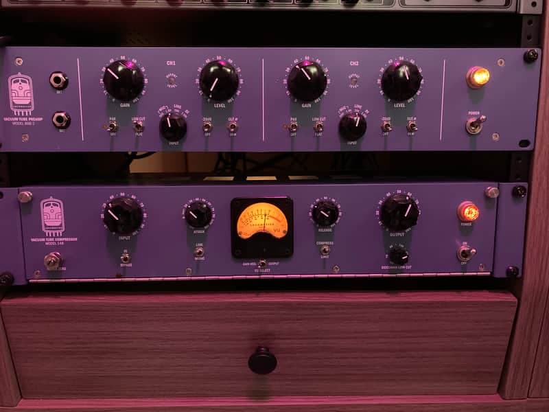 Locomotive Audio Model 14B Vacuum Tube Compressor 2024 - 2018 - Blue