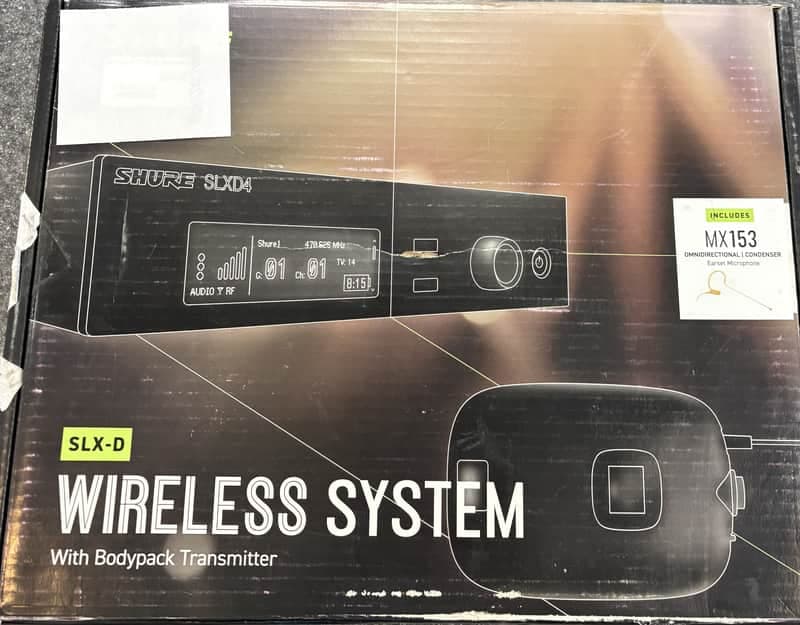 Shure SLXD14/153T Combo Wireless Microphone System Regular Band G58 470-514 MHz