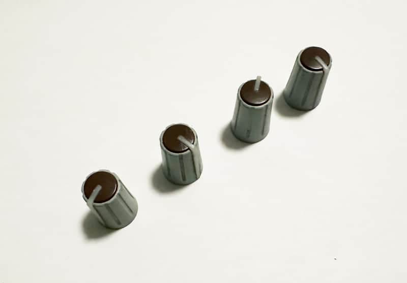 4 Allen & Heath Mixer Brown Top Knobs for GL Series, ML Series, MixWizard WZ Series