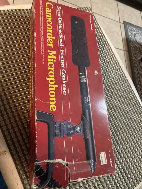Realistic Camcorder Super Unidirectional Condenser Microphone