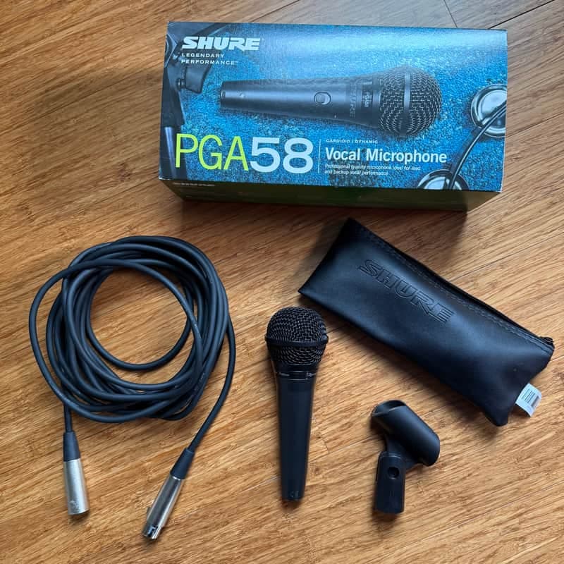 Shure PGA58-LC Vocal Microphone + Bonus XLR Cable