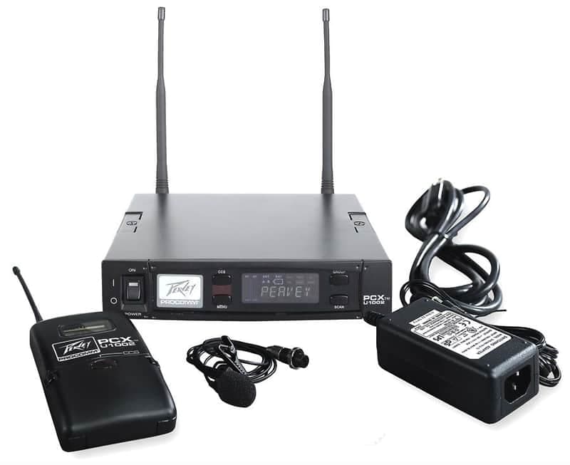PEAVEY Lapel Wireless System - PROCOMM U1002 w/ carry case NOS!