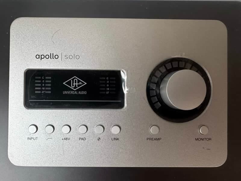 Universal Audio Apollo Solo Thunderbolt 3 Audio Interface 2024 - Present - Silver