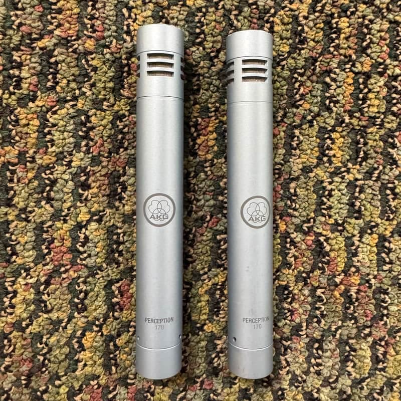 Set of Blue AKG Perception 170 Small Diaphragm Cardioid Condenser Microphones P170