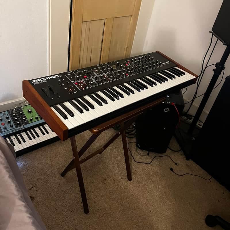 Sequential Prophet Rev2 61-Key 8-Voice Polyphonic Synthesizer 2018 - Present - Black with Wood Sides