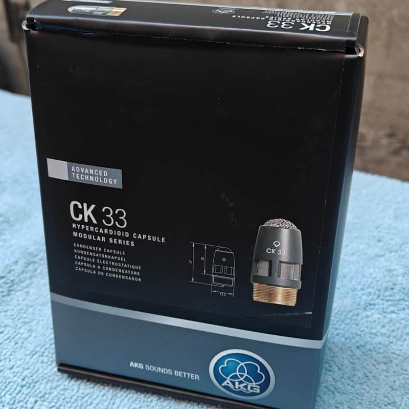 AKG CK33 Hypercardioid Condenser Capsule New In Box