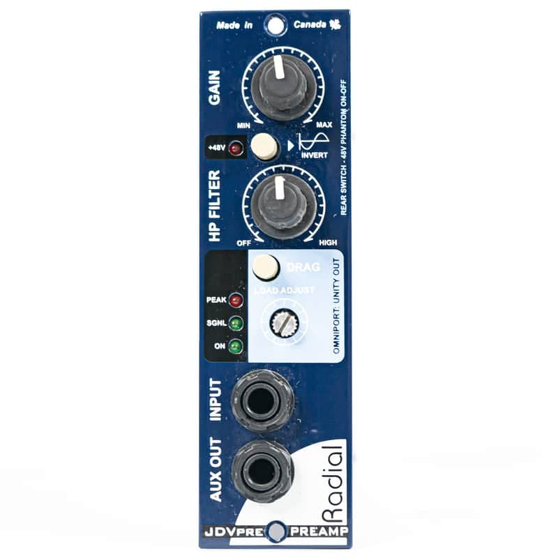 Radial JDV-Pre 500 Series Mic Instrument Pre Module