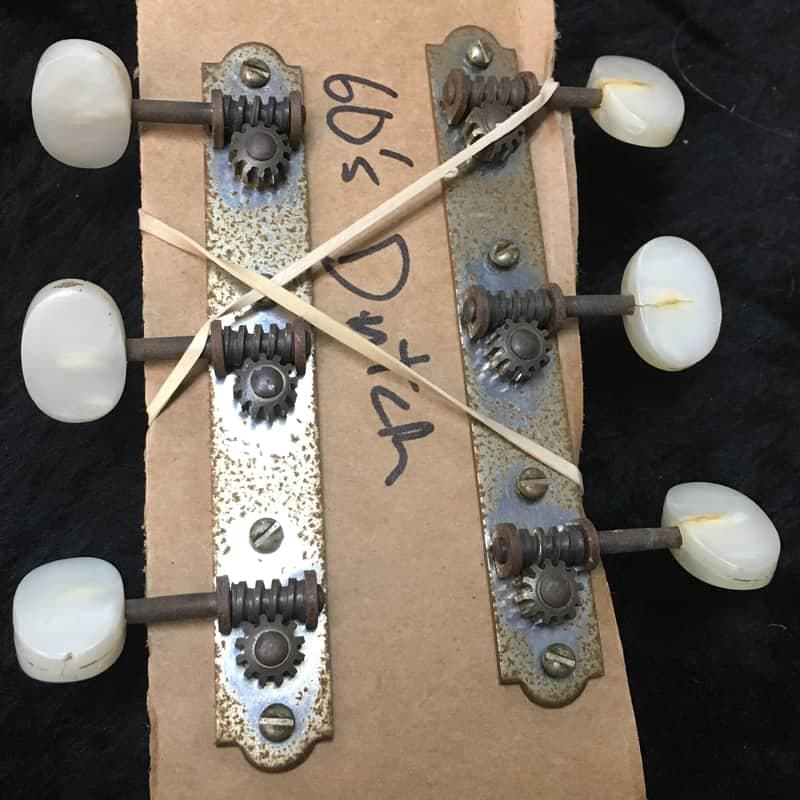 Dutch Catalog Guitar Tuners and Plastic Floating Bridge 1950’s,1960’s