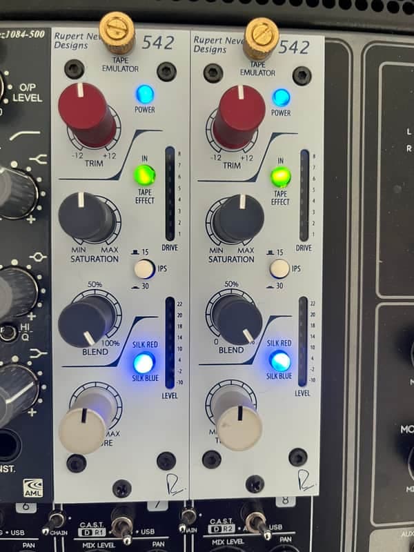 (2 units!!!) Rupert Neve Designs Portico 542 500 Series Tape Emulator Module