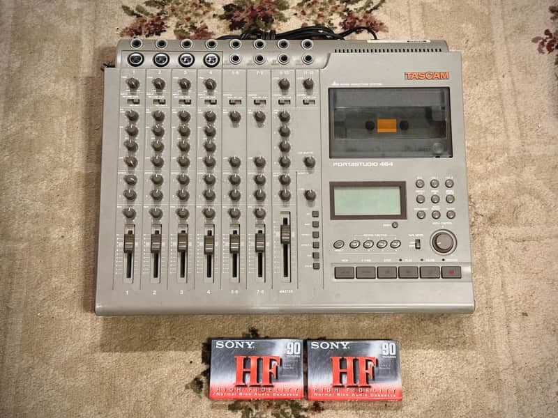 TASCAM 464 Portastudio 4-Track Cassette Recorder 1990s - Gray