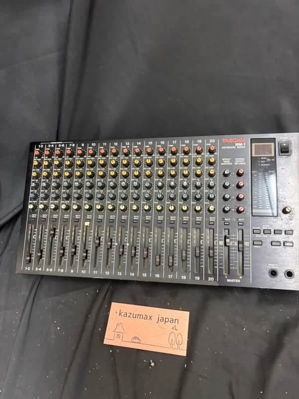 TASCAM MM-1 20-Input Analog Keyboard Mixer MIDI Scene Memory Tested