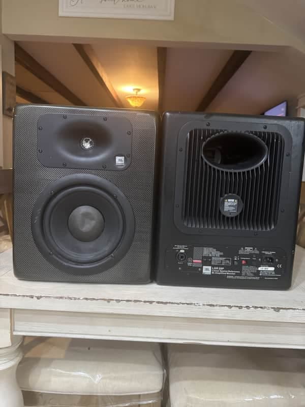 JBL LSR28P Bi-Amplified Studio Monitors - Matched Pair, Tested Working