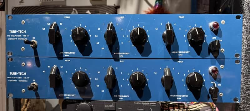 Tube-Tech ME 1A mid frequency equalizer Pair!- Blue steel