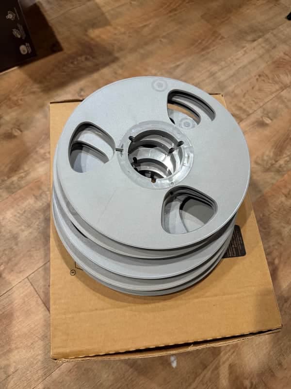 Unbranded 10.5" 1/4" Plastic Tape Reels 80s - Grey Plastic