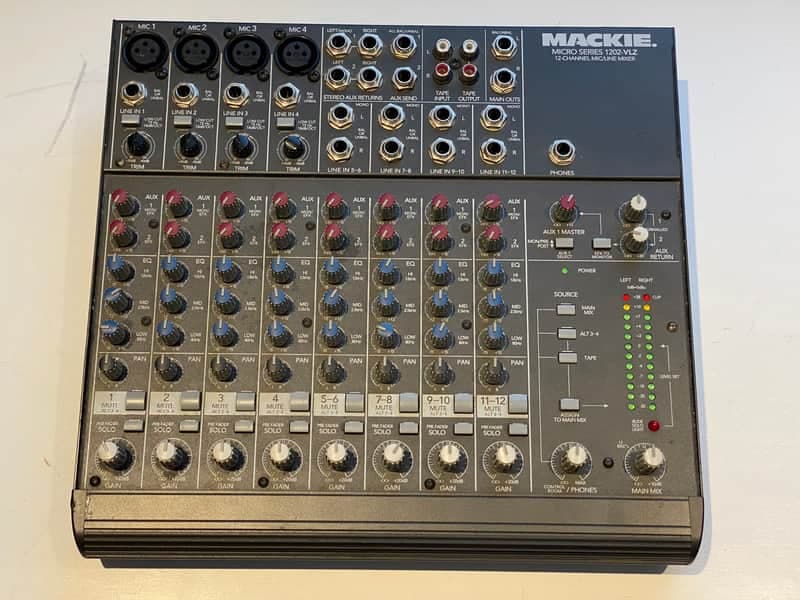 Mackie Micro Series 1202-VLZ 12-Channel Mic / Line Mixer 1997 - 2002 - Dark Gray