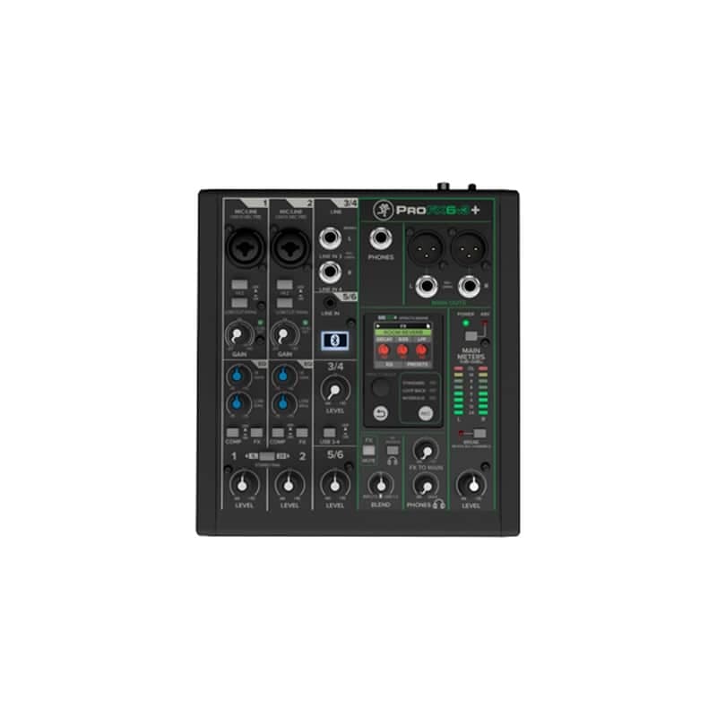 Mackie 6-Channel Analog Mixer with Enhanced FX, USB Recording Modes, and Bluetooth DISPLAY MODEL