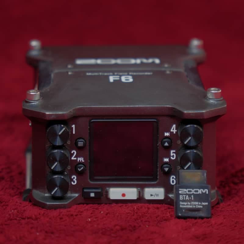 Zoom F6 Multitrack Field Recorder and BTA-1 2010s - Black