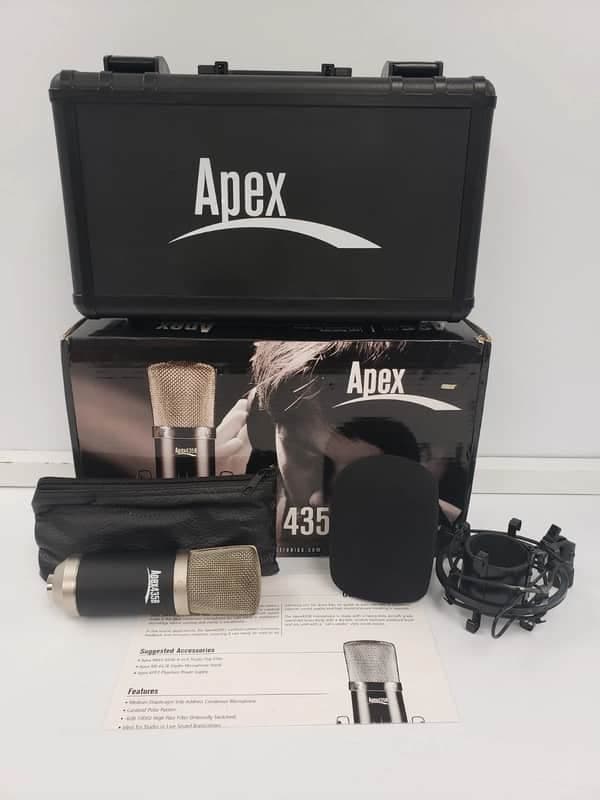 Apex 435B Wide Diaphragm Condenser Microphone - Black