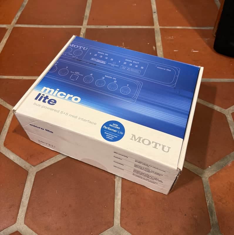 MOTU Micro Lite USB MIDI Interface 2006 - Present - Black