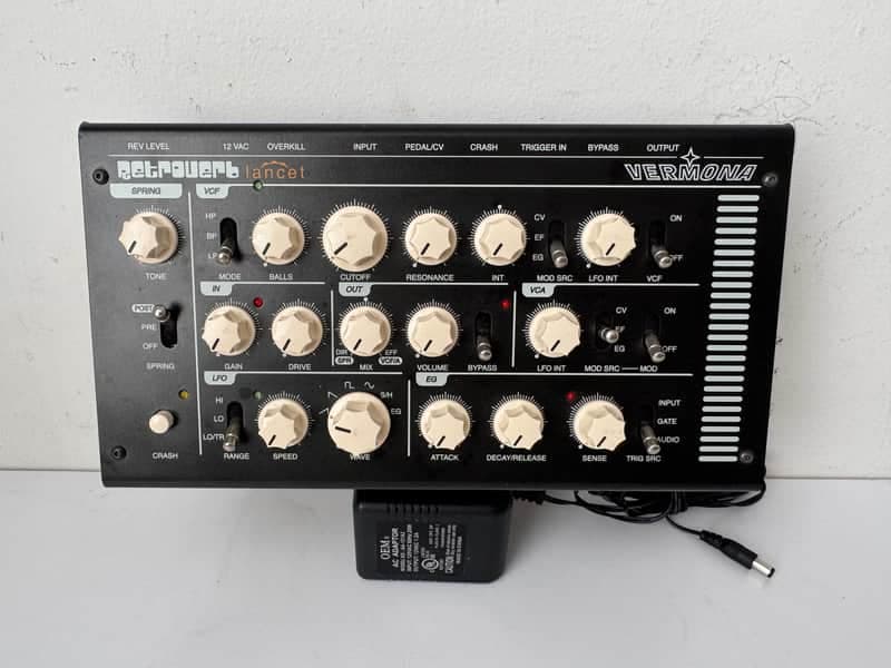 Vermona Vermona Retroverb Lancet Spring Reverb US680 envío 180 Black