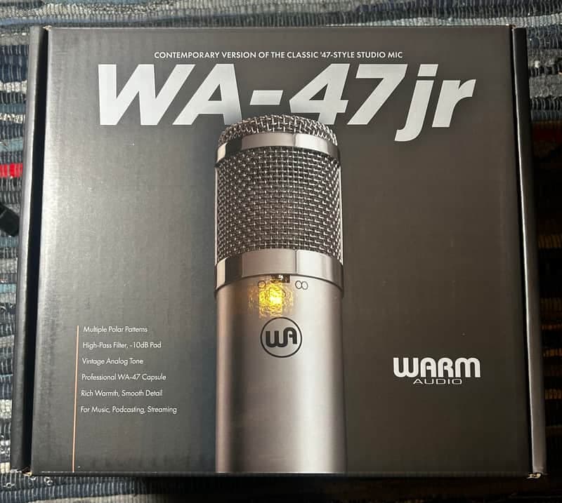 Warm Audio WA-47jr Large Diaphragm Multipattern FET Condenser Microphone - Nickel